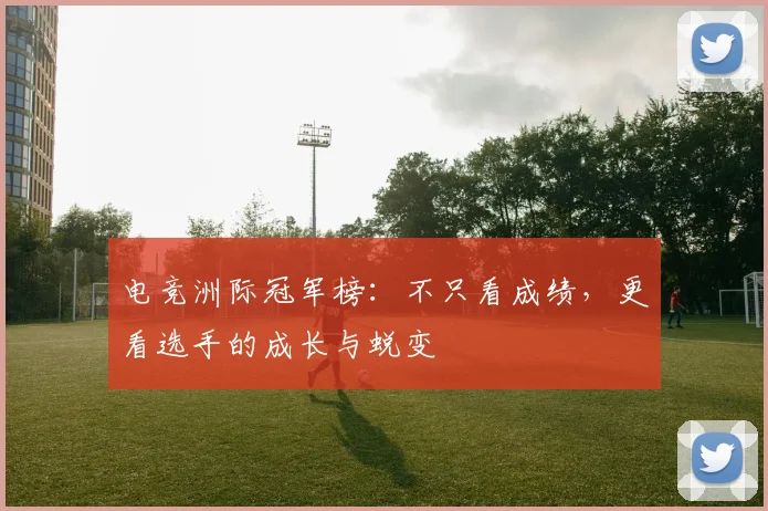 电竞洲际冠军榜:不只看成绩,更看选手的成长与蜕变
